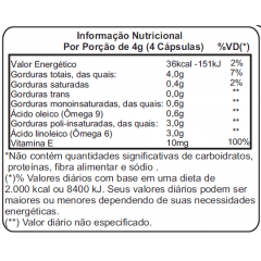 Óleo de Cártamo com Vitamina E 1000mg - 60 Cápsulas